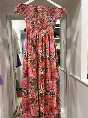 NWT Sheridan French Off the Shoulder Smocked Dress, XS